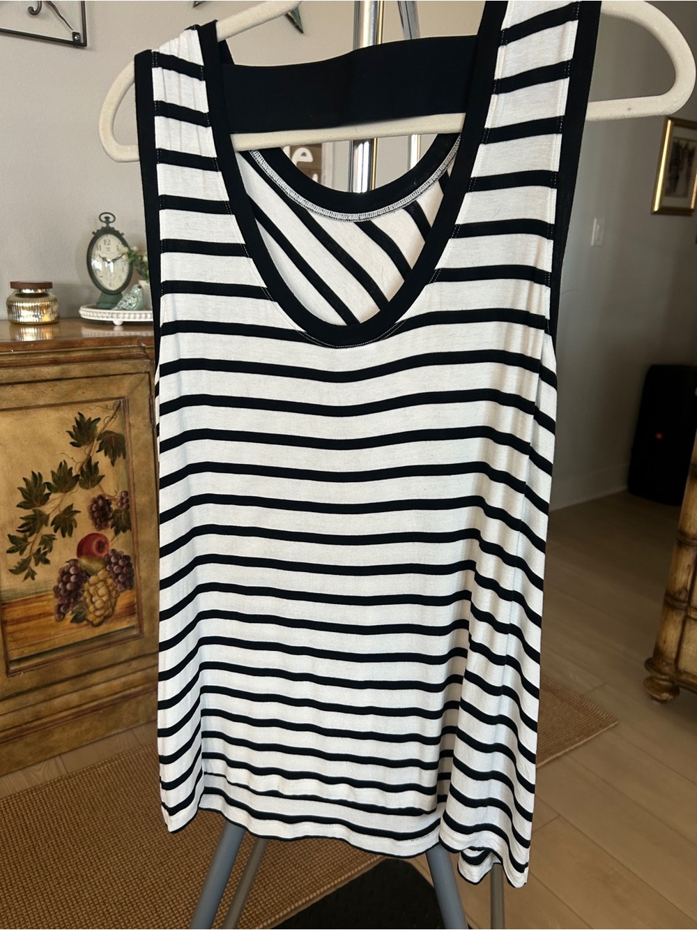 CAbi Black & White Diagonal Tank
